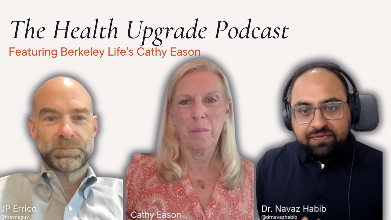 The Health Upgrade Podcast: Upgrade Blood flow with NO featuring Berkeley Life's Cathy Eason