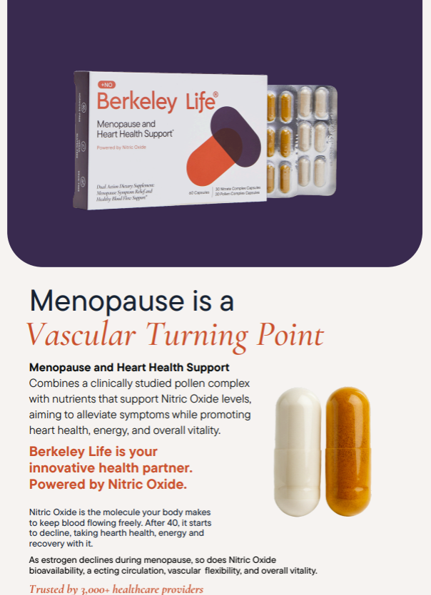 Menopause and Heart Health Support Card