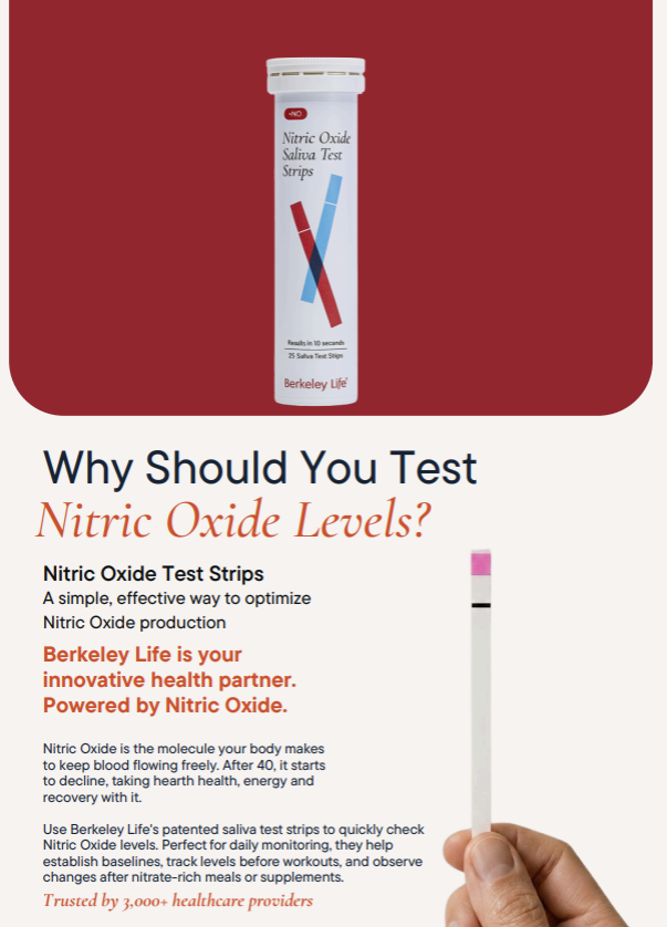 Nitric Oxide Test Strips Card