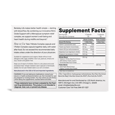 Menopause & Nitric Oxide Support